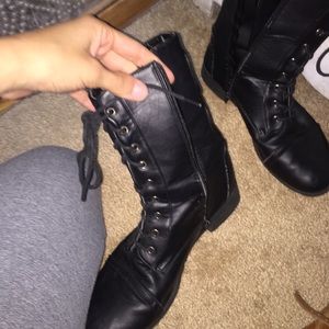 Shoes - Black combat boots Shoes - Black combat boots